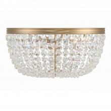 Crystorama NOL-320-VG-CL-MWP - Nola 20'' Vibrant Gold Flush Mount