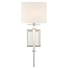 Crystorama CLI-231-PN - Clifton 1 Light Polished Nickel Sconce