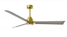 Matthews Fan Company AKLK-BRBR-GA-56 - Alessandra-56" Three Blade Transitional Ceiling Fan-5CCT Integrated LED-Brushed Brass Finish