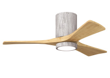Matthews Fan Company IR3HLK-BW-LM-42 - Irene-3HLK-42" Three Blade Flush Mount Paddle Fan-5CCT Integrated LED-Barn Wood Tone Finish