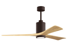 Matthews Fan Company PA3-TB-LM-60 - Patricia-3-60" Three Blade Ceiling Fan-5CCT Integrated LED-Textured Bronze Finish