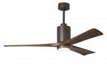 Matthews Fan Company PA3-TB-WA-60 - Patricia-3-60" Three Blade Ceiling Fan-5CCT Integrated LED-Textured Bronze Finish