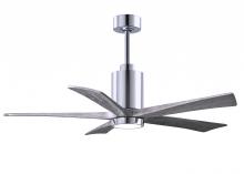 Matthews Fan Company PA5-CR-BW-52 - Patricia-5-52" Five Blade Ceiling Fan-5CCT Integrated LED-Polished Chrome Finish