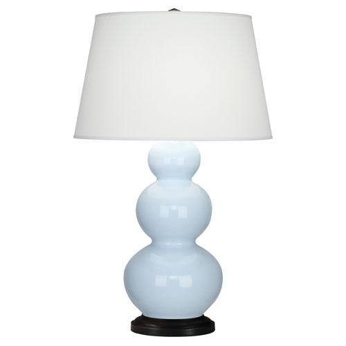 Baby Blue Triple Gourd Table Lamp