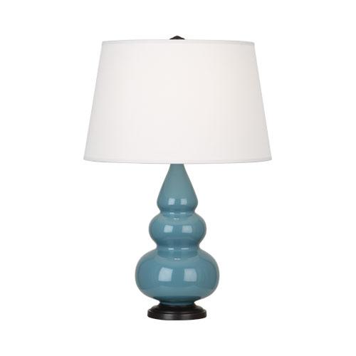 Steel Blue Small Triple Gourd Accent Lamp