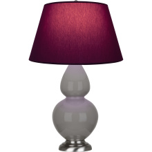 Robert Abbey 1750P - Smokey Taupe Double Gourd Table Lamp