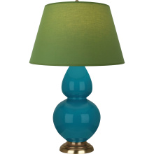 Robert Abbey 1751G - Peacock Double Gourd Table Lamp