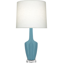 Robert Abbey MOB37 - Matte Steel Blue Emma Table Lamp