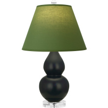Robert Abbey MOS13G - Matte Obsidian Small Double Gourd Accent Lamp