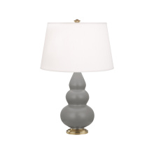 Robert Abbey MST30 - Matte Smokey Taupe Small Triple Gourd Accent Lamp