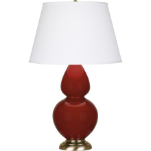 Robert Abbey OX20X - Oxblood Double Gourd Table Lamp