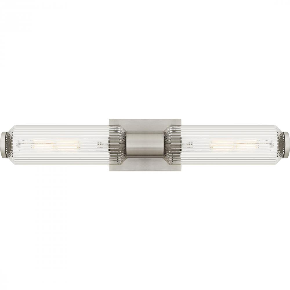 Hawes 2-Light Brushed Nickel Bath Light