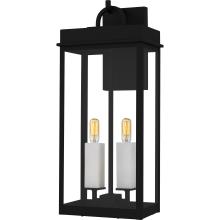 Quoizel CAM8409MBK - Carmen 2-Light Matte Black Outdoor Wall Lantern