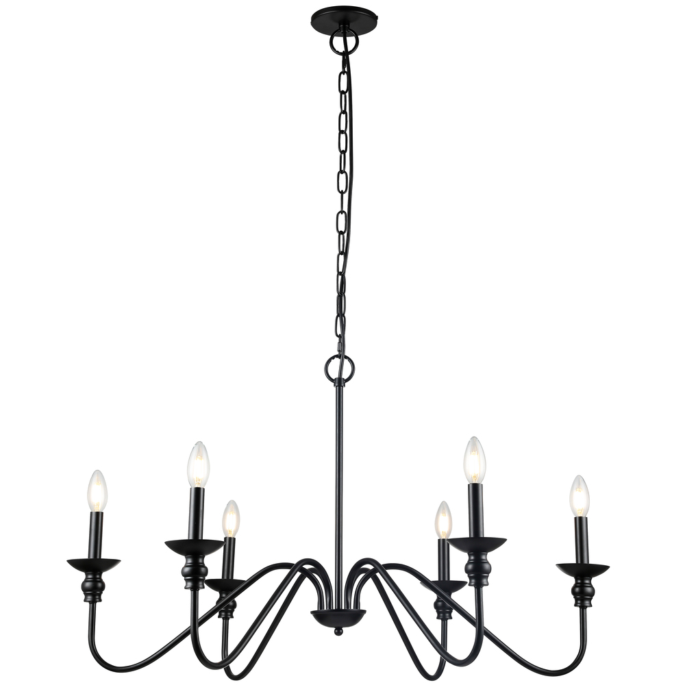 6LT Incandescent Chandelier, MB