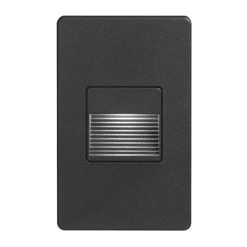 120VAC input, L125mmxW78mmxH37mm, 2700K, 3.3W IP65, Black Wall LED Light