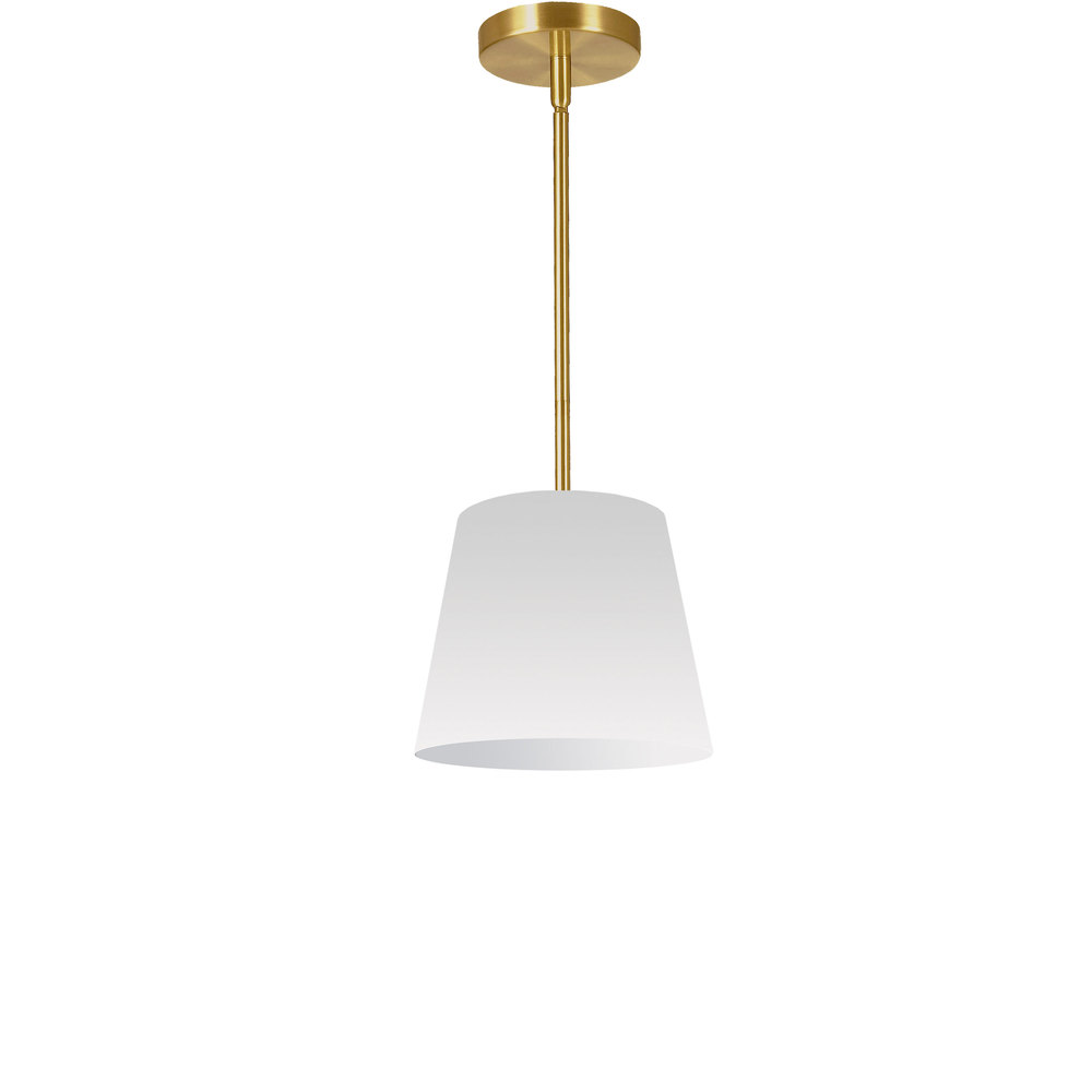 1 Light Oversized Drum Pendant X-Small White Shade