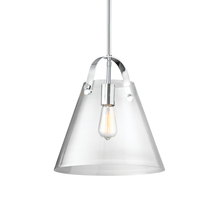 Dainolite 871P-PC - 1 Light Incandescent Pendant Polished Chrome Finish with Clear Glass