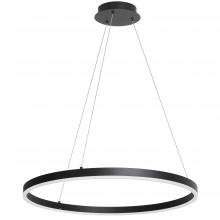 Dainolite CIR-2434C-5CCT-MB - 34W Colour Temperature Changing Chandelier, Matte Black with White Acrylic Diffuser