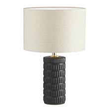 Dainolite FTY-181T-MB-BG - 1 Light Incandescent Table Lamp Matte Black with Black Gold Shade