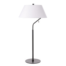 Dainolite GRD-281T-MB-WH - 1 Light Matte Black Table Lamp with White Shade