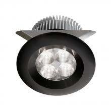 Dainolite MP-LED-8-BK - Black 2x4W 3000K, CRI80+, 25° beam, 24VDC input with Male Connector, 18" Lead wire