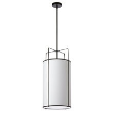 Dainolite TRA-124P-BK-WH - 4LT Drum Pendant BK/ WH Shade w/790Diff