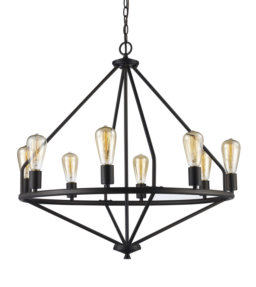 8 Lt Chandelier-Diamond Cage-Rob