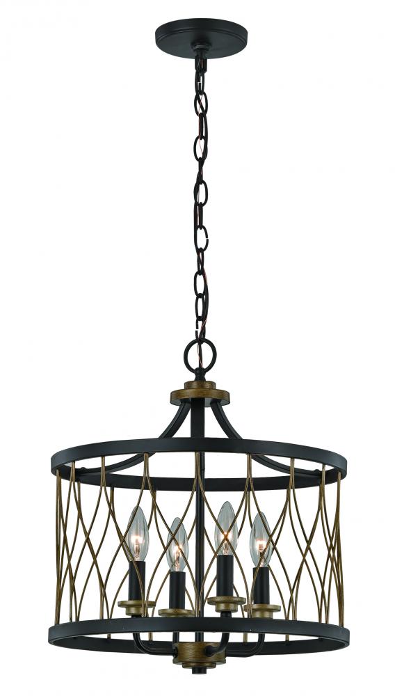 4LT CHANDELIER-LG-ROB