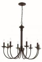 Trans Globe 9018 BK - Candle 26.5" Chandelier