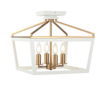 Matteo Lighting X67004WHAG - Mavonshire Ceiling Mount