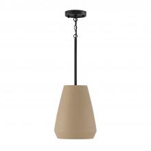 Capital Canada 354213SN - 1-Light Handcrafted Terracotta Pendant in Sienna and Matte Black