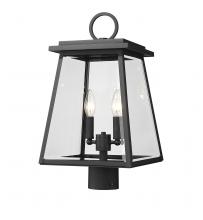 Z-Lite 521PHMR-BK - 2 Light Outdoor Post Mount Fixture