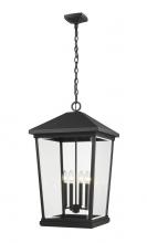 Z-Lite 568CHXXL-BK - 4 Light Outdoor Chain Mount Ceiling Fixture