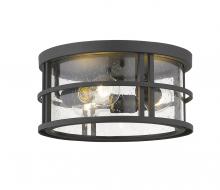 Z-Lite 570F-BK - 3 Light Outdoor Flush Mount