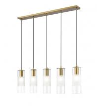 Z-Lite 824P-5L-MGLD - 5 Light Linear Chandelier