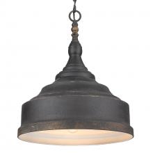 Golden Canada 0806-3P ABI - Keating 3 Light Pendant in Antique Black Iron