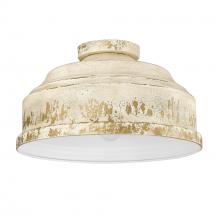 Golden Canada 0806-FM AI - Keating Flush Mount in Antique Ivory