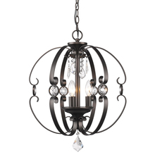 Golden Canada 1323-3P EBB - Ella 3 Light Pendant in Etruscan Bronze