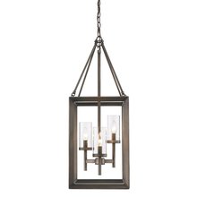 Golden Canada 2073-3P GMT - Smyth 3 Light Pendant in Gunmetal Bronze with Clear Glass