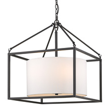 Golden Canada 2243-5 BLK-MWS - Manhattan 5 Light Chandelier in Matte Black