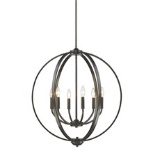 Golden Canada 3167-6 EB - Colson EB 6 Light Chandelier in Etruscan Bronze