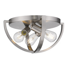 Golden Canada 3167-FM15 PW - Colson PW 15" Flush Mount in Pewter