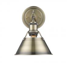 Golden Canada 3306-BA1 AB-AB - Orwell 1-Light Bath Vanity in Aged Brass