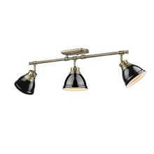 Golden Canada 3602-3SF AB-BK - Duncan Semi-Flush - Track Light