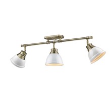 Golden Canada 3602-3SF AB-WH - Duncan Semi-Flush - Track Light