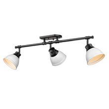 Golden Canada 3602-3SF BLK-WHT - Duncan Semi-Flush - Track Light