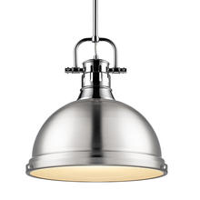 Golden Canada 3604-L CH-PW - Duncan Large Pendant with Rod