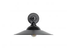 Golden Canada 5096-OWL15 BLK-BLK - Croma - 15" Wall Light- Outdoor