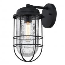 Golden Canada 9808-OWM NB-SD - Seaport Medium Outdoor Sconce in Natural Black