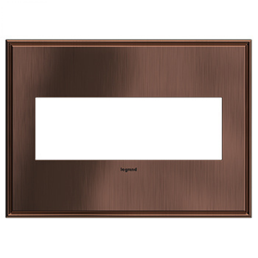 Matte Antique Copper, 3-Gang  Wall Plate